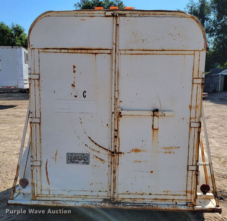 image for item JC9642 1988 Ponderosa  enclosed cargo trailer