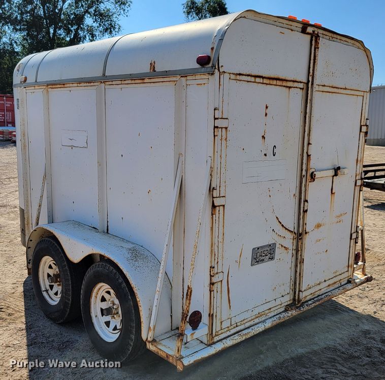 image for item JC9642 1988 Ponderosa  enclosed cargo trailer