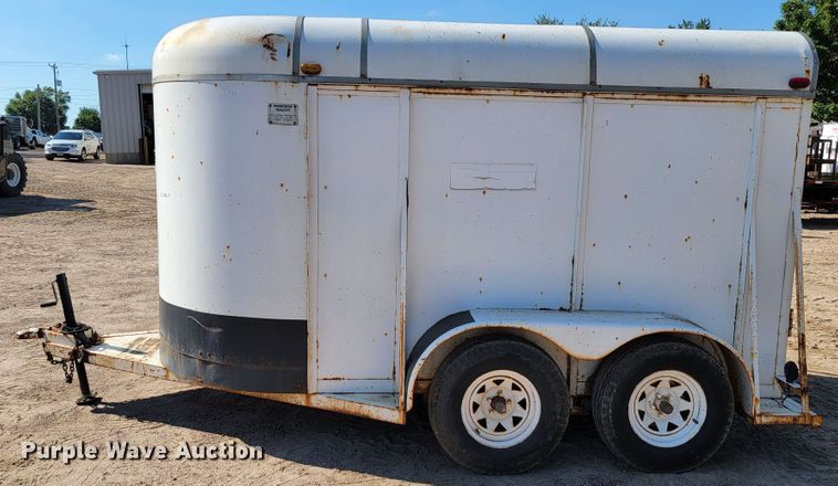 image for item JC9642 1988 Ponderosa  enclosed cargo trailer