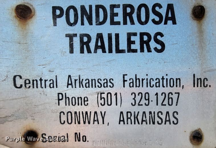 image for item JC9642 1988 Ponderosa  enclosed cargo trailer