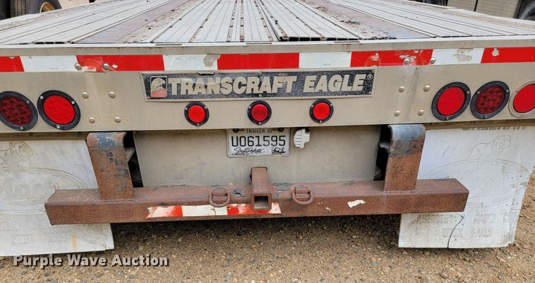 image for item JC9665 2001 Transcraft D-Eagle W2  drop deck equipment trailer