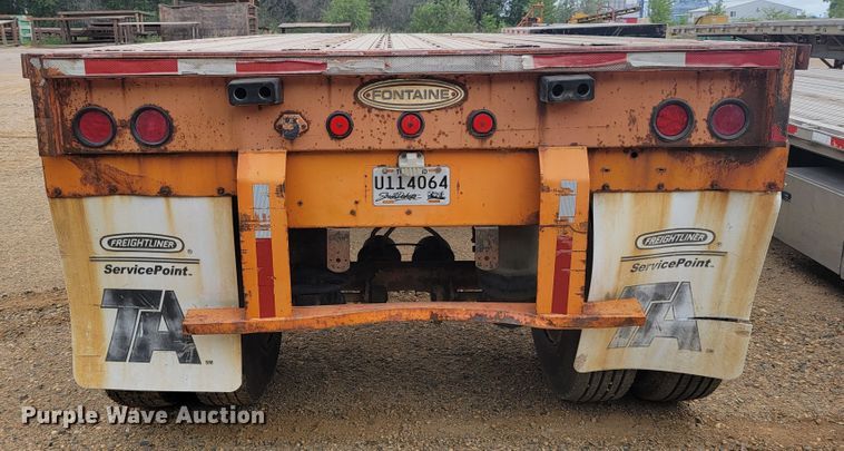 image for item JC9666 1999 Fontaine LFTW-6-8048WSAK  flatbed trailer