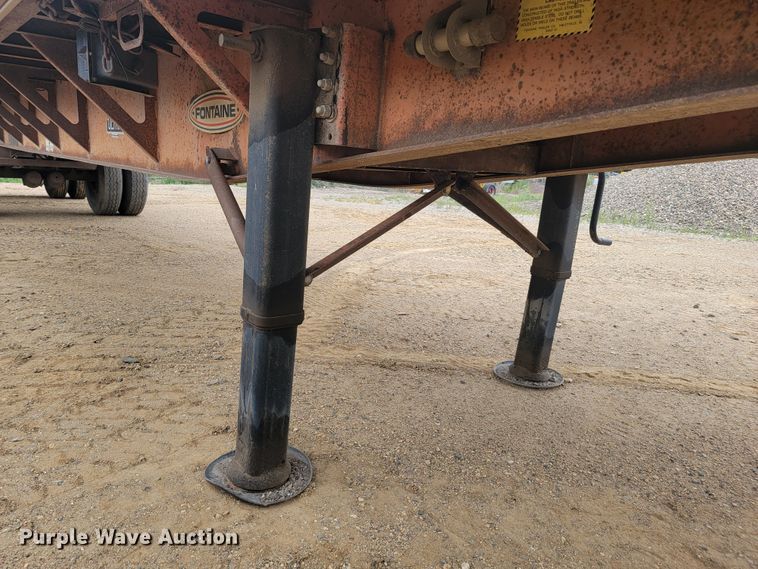 image for item JC9666 1999 Fontaine LFTW-6-8048WSAK  flatbed trailer