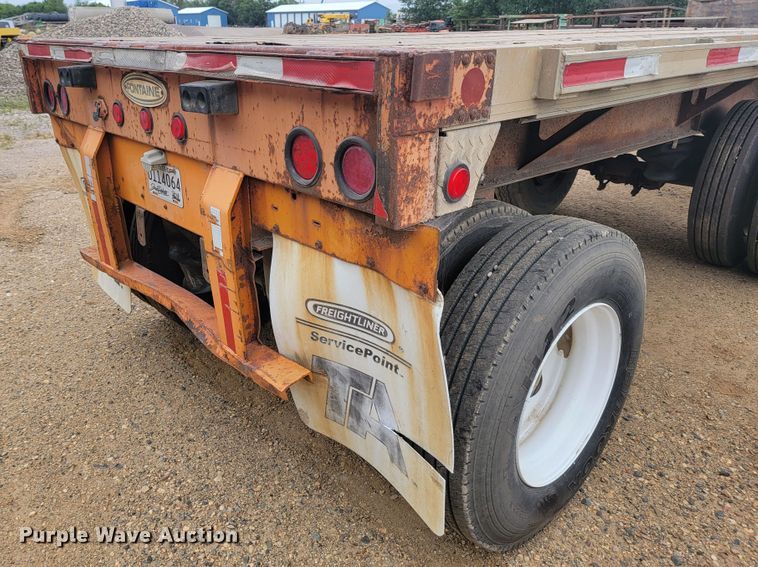 image for item JC9666 1999 Fontaine LFTW-6-8048WSAK  flatbed trailer