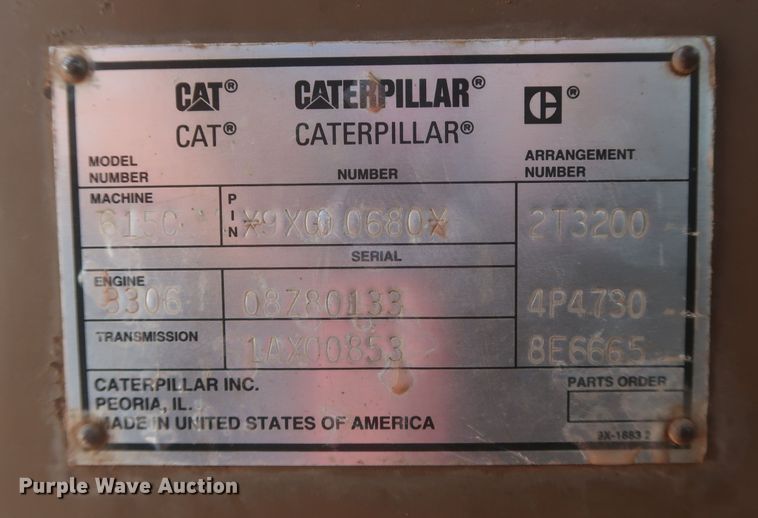 image for item JR9401 1996 Caterpillar 615C Series II  elevating scraper