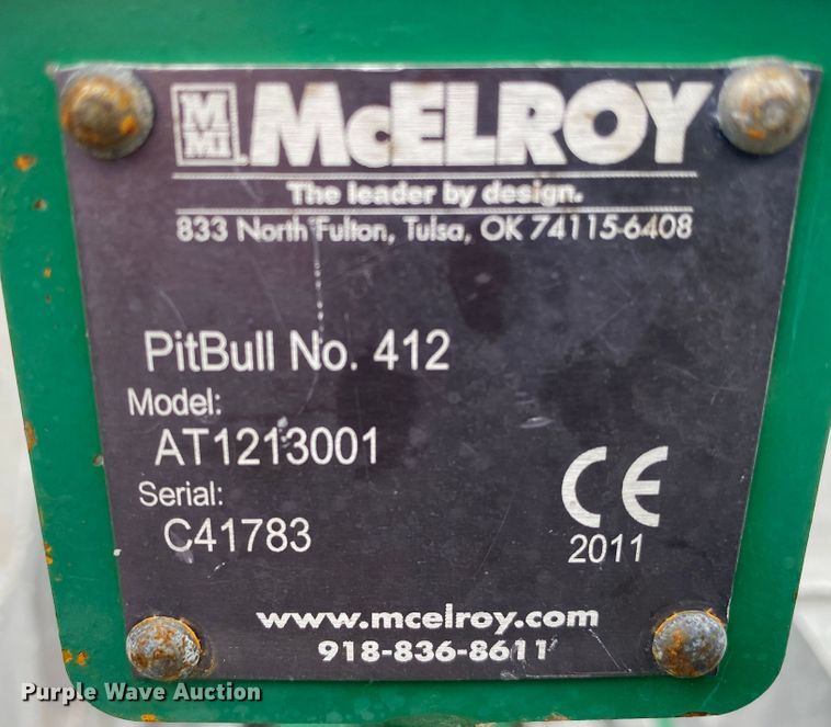 image for item JW9447 McElroy TracStar PitBull 412  pipe fusion machine