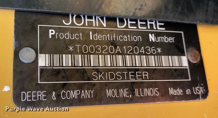 image for item JW9455 2006 John Deere 320  skid steer loader