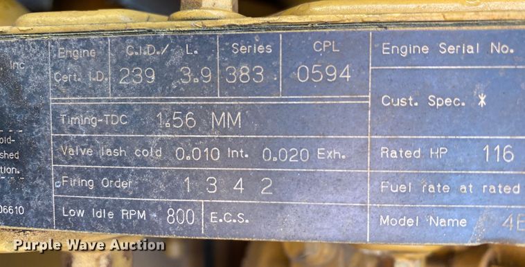 image for item JW9468 1993 Vermeer Flextrak 115  cable plow