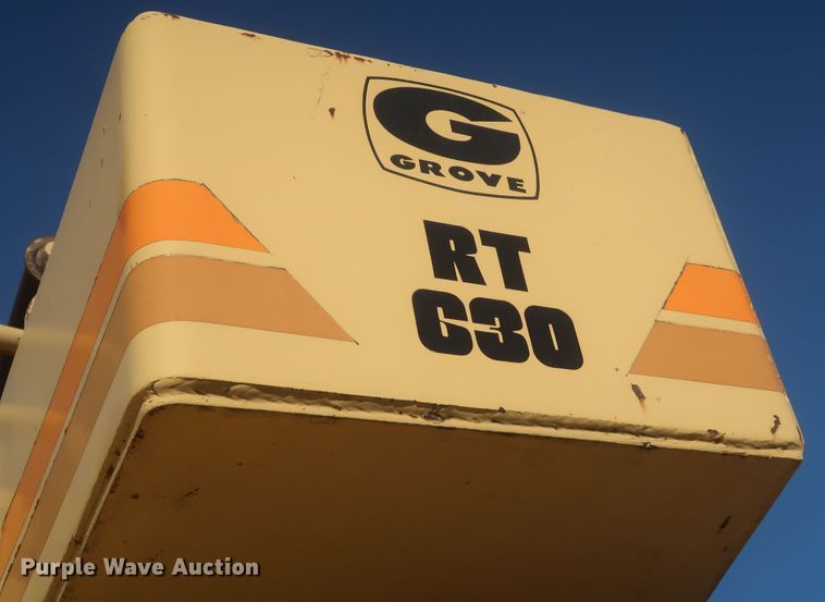 image for item JX9229 1982 Grove RT630  crane