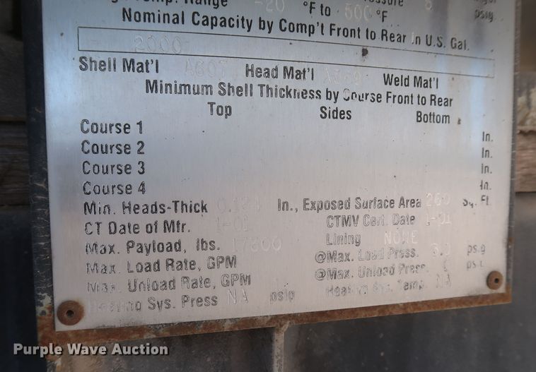 image for item JX9231 2000 GMC C7500  oil distributor truck