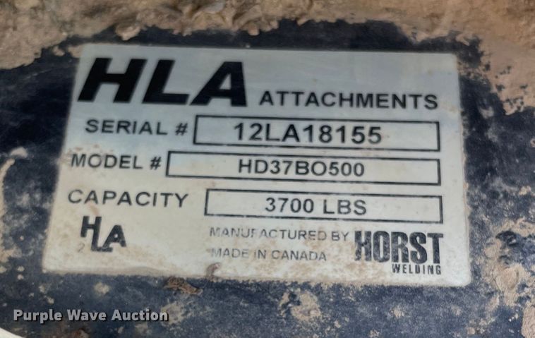 image for item KF9550 HLA HD37BO500  skid steer forks