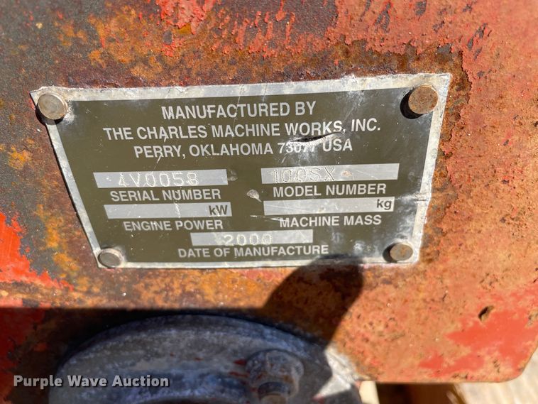 image for item KF9572 2000 Ditch Witch 100SX  cable plow