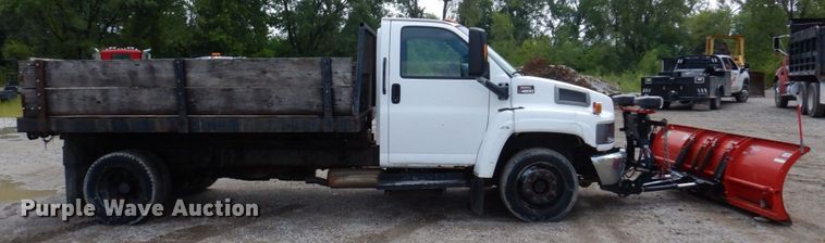 image for item KF9592 2003 GMC C4500  dump flatbed truck