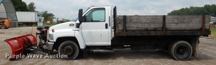 image for item KF9592 2003 GMC C4500  dump flatbed truck