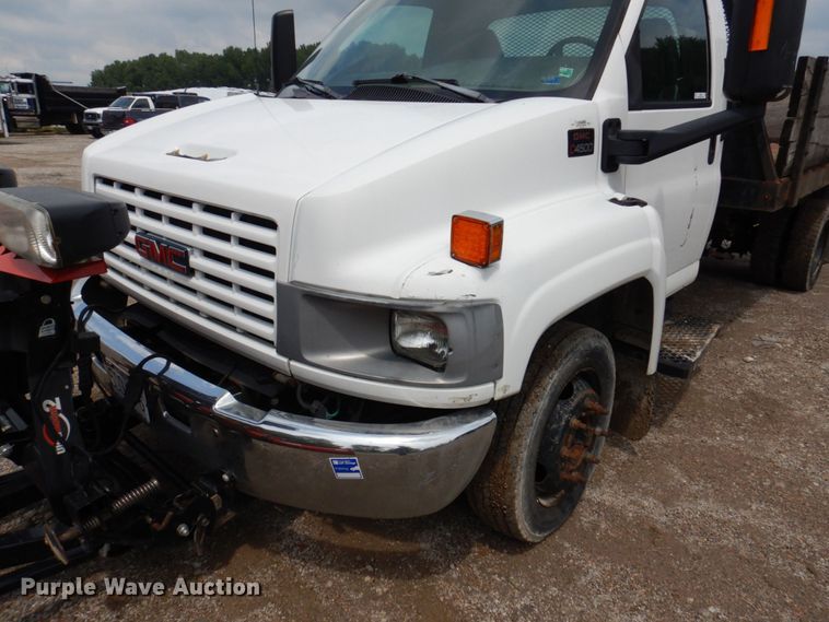 image for item KF9592 2003 GMC C4500  dump flatbed truck