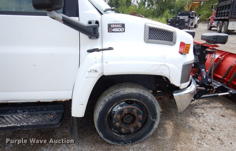 image for item KF9592 2003 GMC C4500  dump flatbed truck