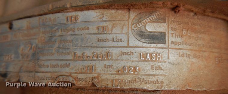 image for item KP9255 1987 Kenworth T600  dump truck