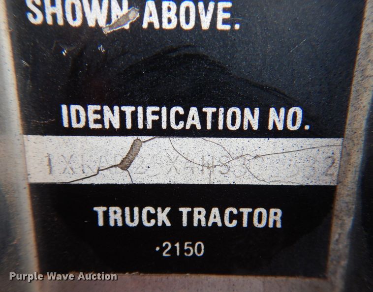 image for item KP9255 1987 Kenworth T600  dump truck