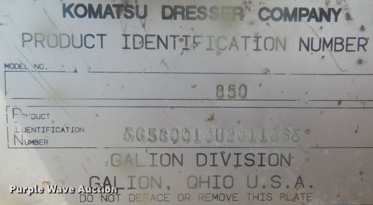 image for item LB9903 1994 Galion 850  motor grader