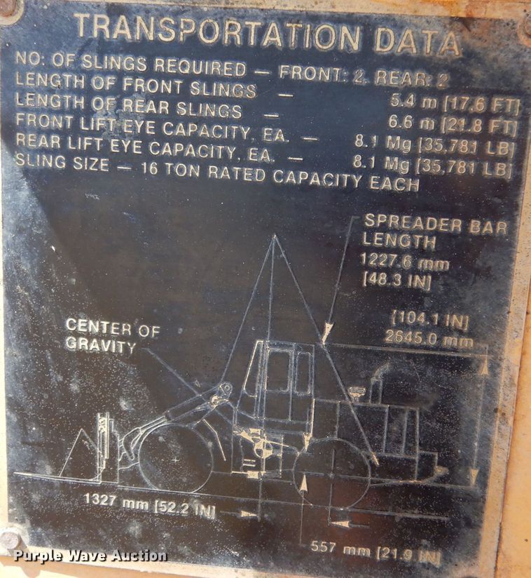 image for item LB9905 John Deere 644EZ  wheel loader