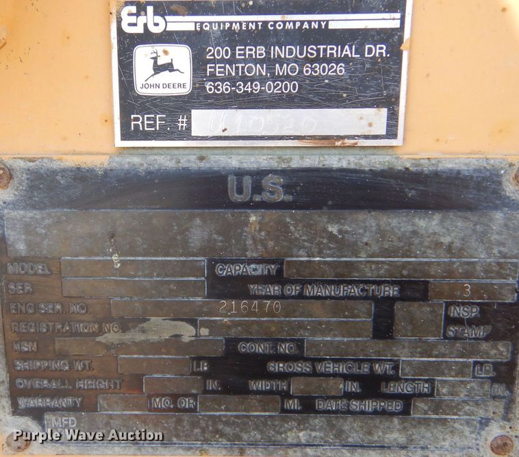 image for item LB9905 John Deere 644EZ  wheel loader