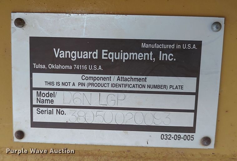 image for item LK9083 2008 Caterpillar D6N LGP  pipelayer