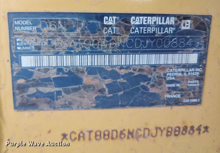 image for item LK9083 2008 Caterpillar D6N LGP  pipelayer