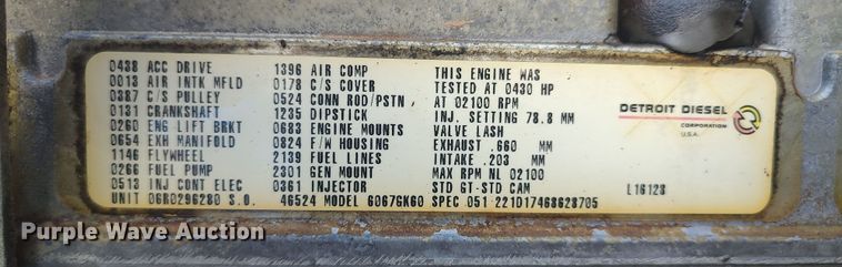 image for item LK9094 1996 Peterbilt 379  flatbed truck