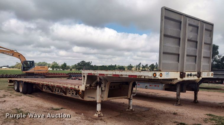 image for item LK9096 2009 Trail King TK70  drop deck trailer