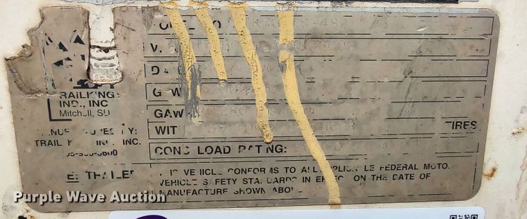 image for item LK9096 2009 Trail King TK70  drop deck trailer