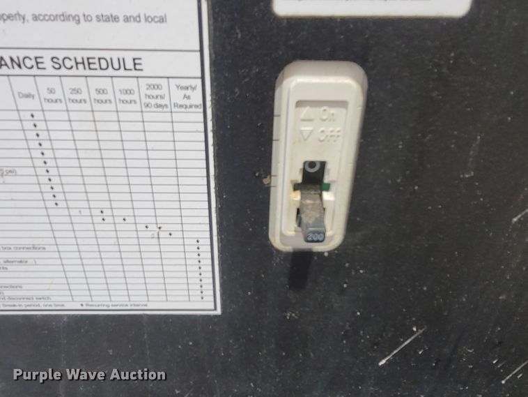 image for item LM9667 2016 Generac MGG100M  generator