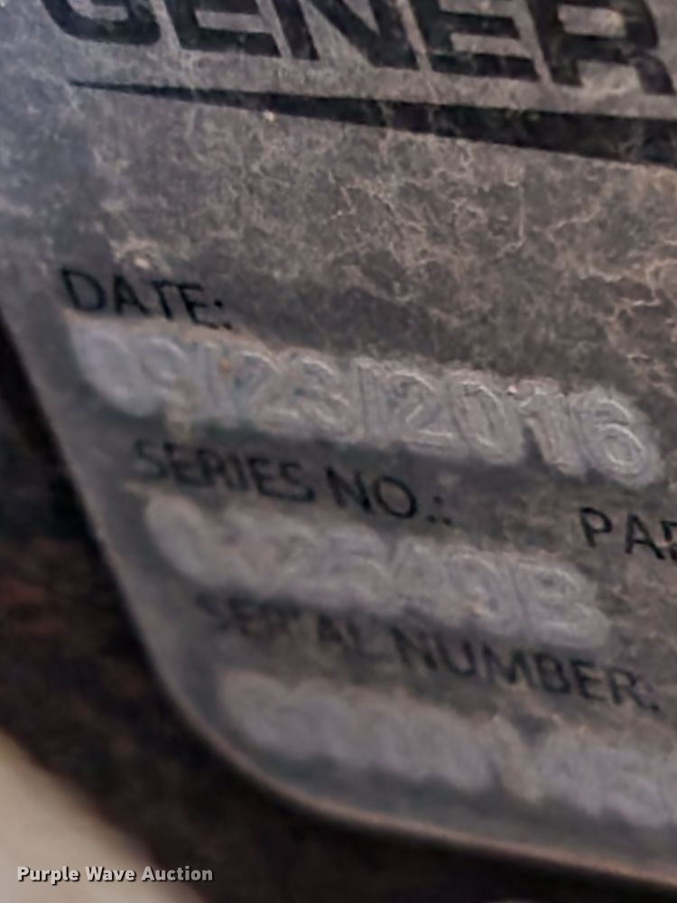 image for item LM9667 2016 Generac MGG100M  generator