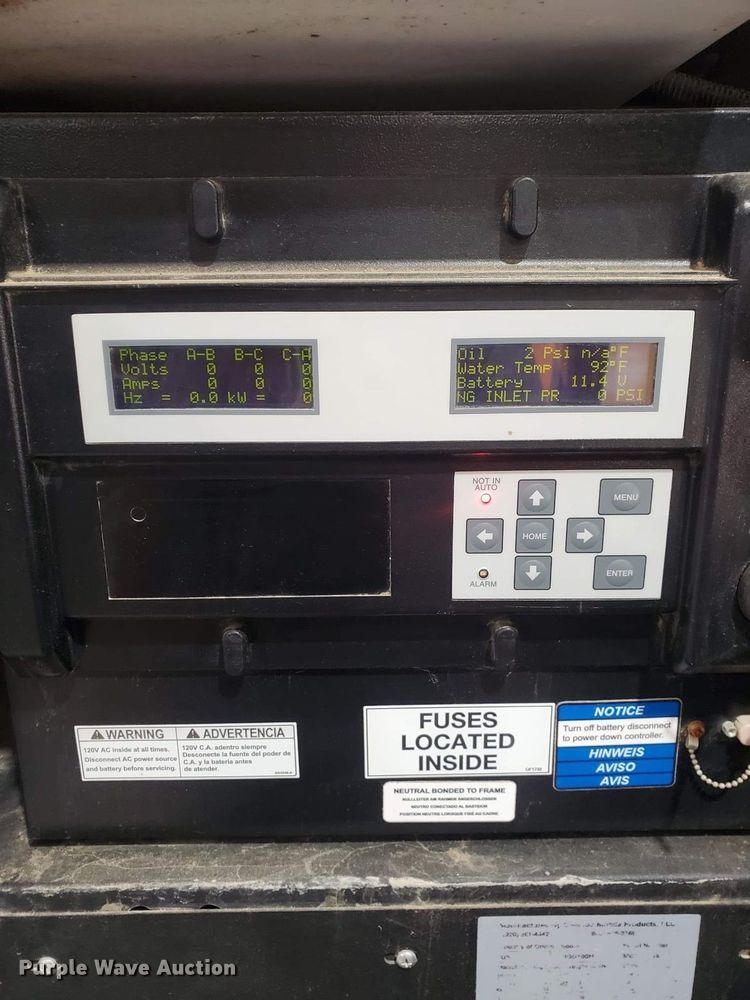 image for item LM9667 2016 Generac MGG100M  generator