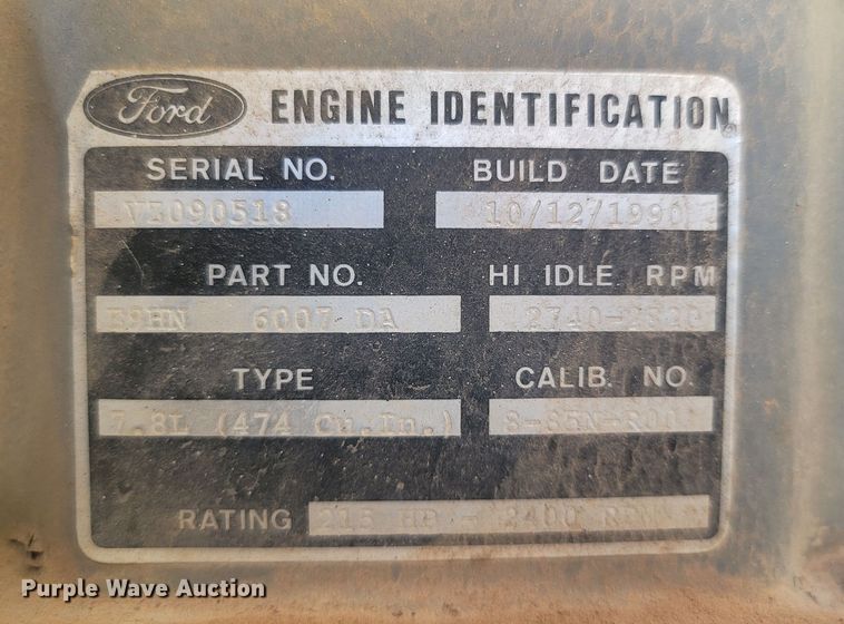 image for item LM9705 1991 Ford LN8000  dump flatbed truck