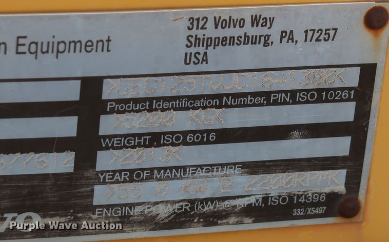 image for item LP9009 2013 Volvo MCT125C  tracked skid steer loader