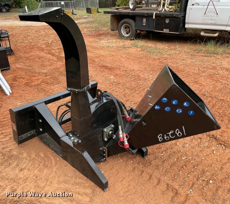 image for item MJ9110 2022 Mower King SSBX42S  skid steer wood chipper