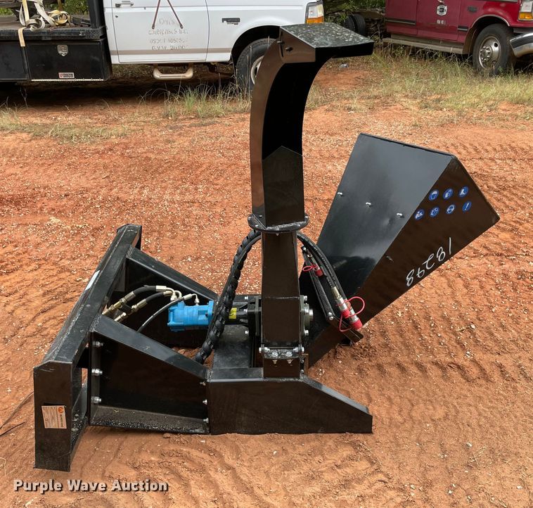 image for item MJ9110 2022 Mower King SSBX42S  skid steer wood chipper