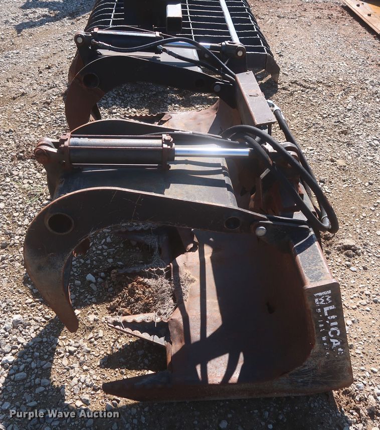 image for item MJ9121 Lucas Metal Works 6GSS-12  skid steer grapple bucket