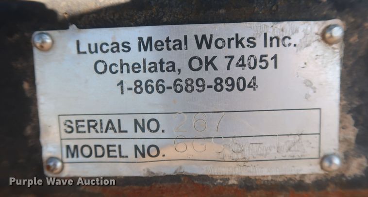 image for item MJ9121 Lucas Metal Works 6GSS-12  skid steer grapple bucket