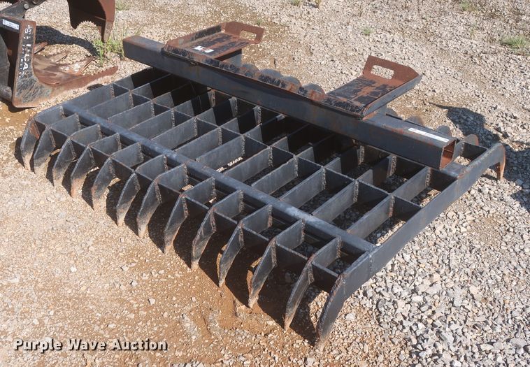 image for item MJ9123 72"W skid steer root rake