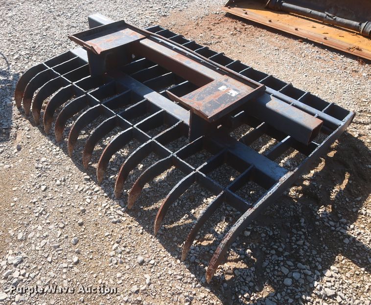 image for item MJ9123 72"W skid steer root rake