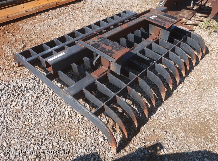 image for item MJ9123 72"W skid steer root rake