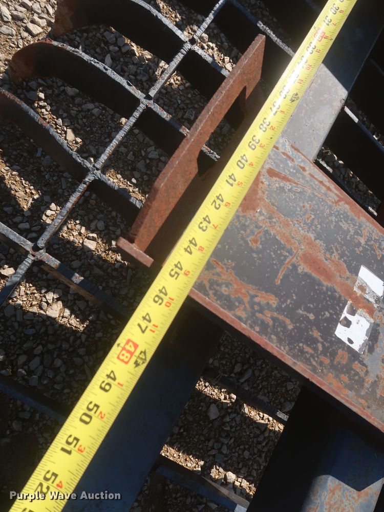 image for item MJ9123 72"W skid steer root rake