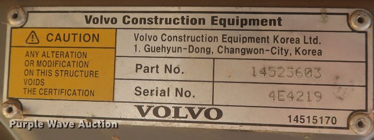 image for item MJ9138 2004 Volvo EC160BLC  excavator