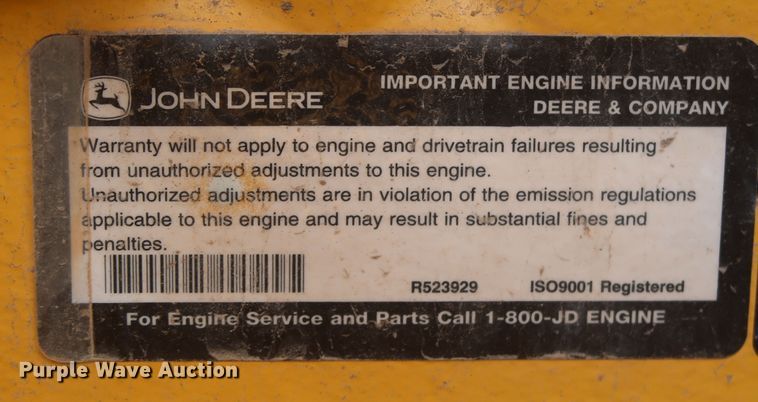 image for item MJ9142 2010 John Deere 672G  motor grader