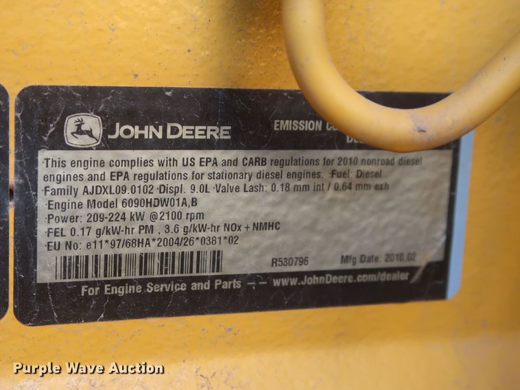 image for item MJ9142 2010 John Deere 672G  motor grader