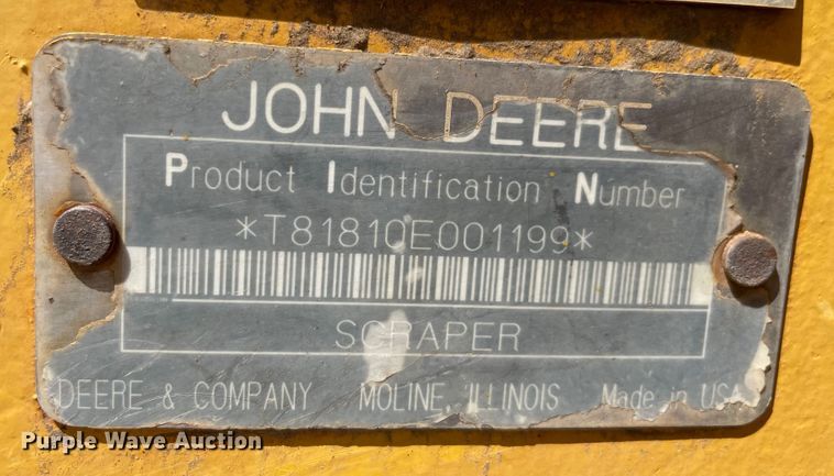 image for item MJ9153 2004 John Deere 1810E  scraper