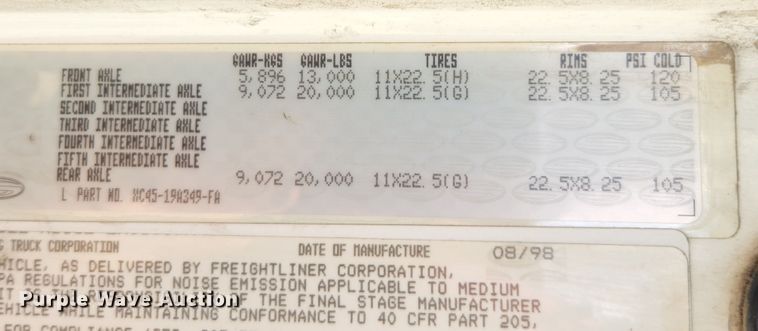 image for item MK9063 1999 Sterling L-Line  dump truck