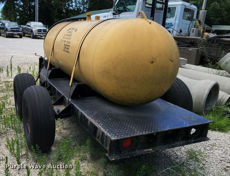 image for item MK9068 Shop built  fuel tank trailer