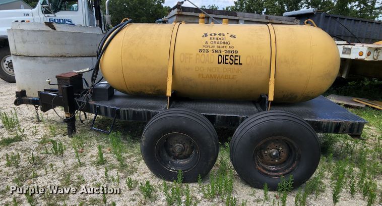 image for item MK9068 Shop built  fuel tank trailer